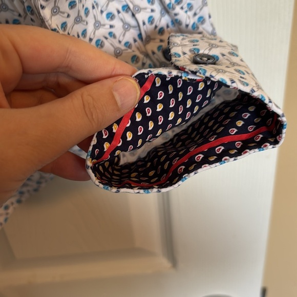 Buttercloth Robert Herjavec men’s white long sleeve button down shirt - Picture 8 of 10